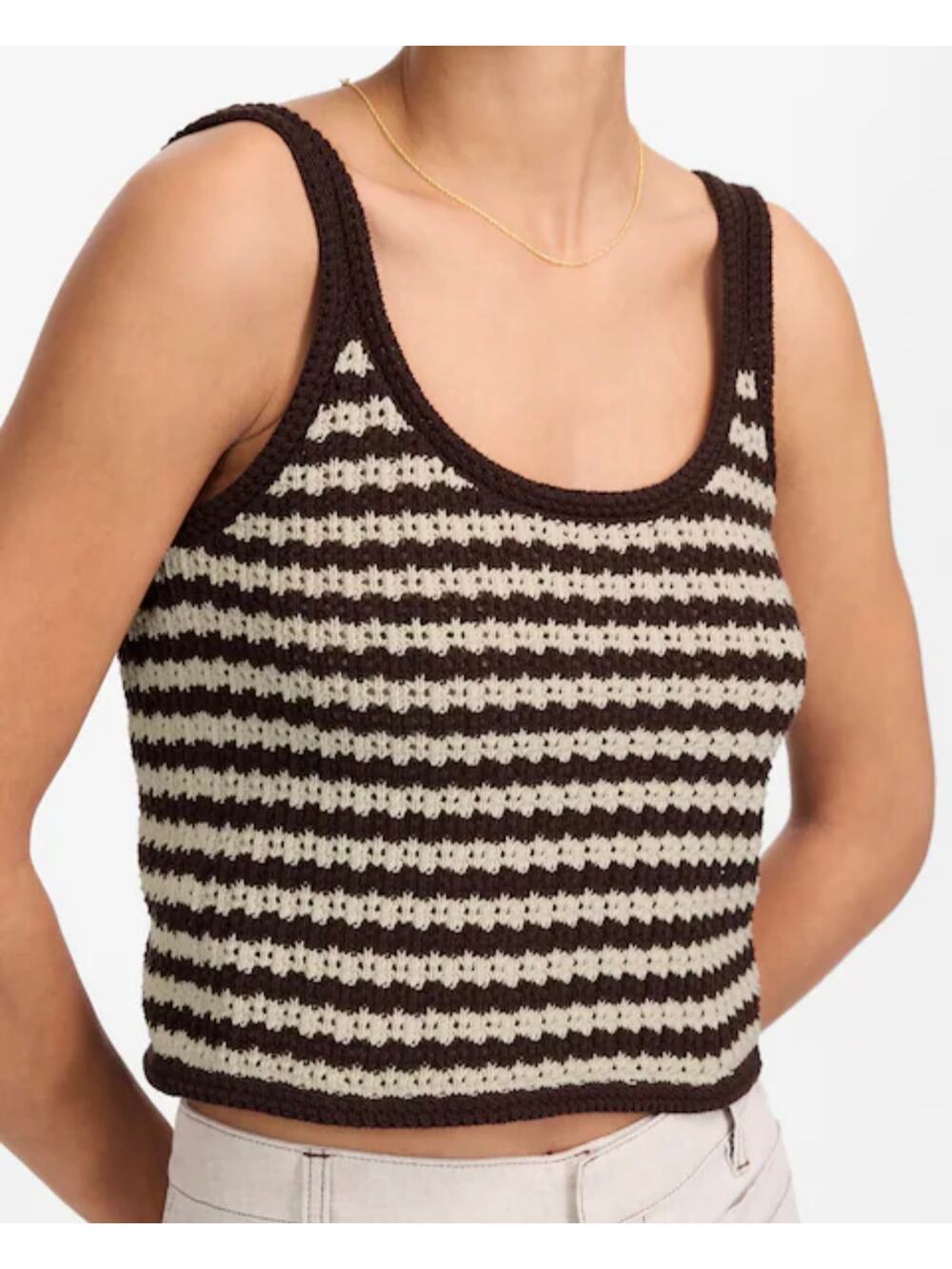MADEWELL NWT Striped 100% Cotton Sweater Tank Size Medium